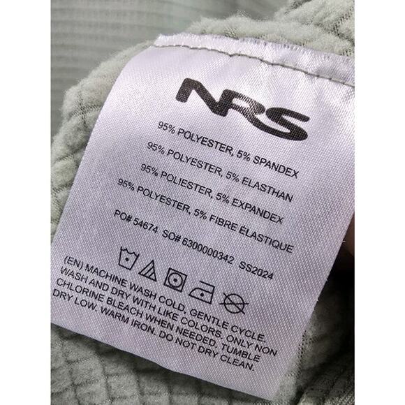 NRS Gown Robe Hooded Changing Poncho Micro Grid Fleece Camp Dress One Size Green - Picture 11 of 12